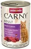 Animonda Carny Adult Rind + Lamm 400 g - 6 St&uuml;ck, Nassfutter f&uuml;r: Katze