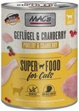 MAC'S Gefl&uuml;gel & Cranberry 800 g - 6 St&uuml;ck, Nassfutter f&uuml;r: Katze