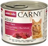 Animonda Carny Adult Rind + Herz 200 g - 6 St&uuml;ck, Nassfutter f&uuml;r: Katze