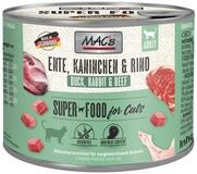 MAC'S Ente, Kaninchen & Rind 200 g - 6 St&uuml;ck, Nassfutter f&uuml;r: Katze