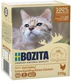 Bozita H&auml;ppchen in Gelee mit viel Huhn 370 g - 6 St&uuml;ck, Nassfutter f&uuml;r: Katze