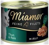 Miamor Feine Filets mit Thunfisch & Reis 185 g - 12 St&uuml;ck, Nassfutter f&uuml;r:...