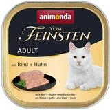Animonda vom Feinsten Adult mit Rind & Huhn 100 g - 32 St&uuml;ck, Nassfutter f&uuml;r:...