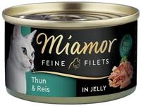 Miamor Feine Filets mit Thunfisch & Reis in Jelly 100 g - 24 St&uuml;ck, Nassfutter...
