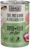 MAC'S Ente, Pute & Huhn 400 g - 6 St&uuml;ck, Nassfutter f&uuml;r: Katze