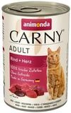 Animonda Carny Adult Rind + Herz 400 g - 6 St&uuml;ck, Nassfutter f&uuml;r: Katze