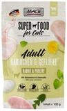 MAC'S Adult Kaninchen & Gefl&uuml;gel 100 g - 12 St&uuml;ck, Nassfutter f&uuml;r: Katze