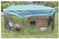 TRIXIE Freigehege Jungtiergehege mit Schutznetz - diverse - &oslash; 116 &times; 38 cm