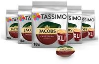 TASSIMO Kaffee Kapseln Jacobs Caff&egrave; Crema Classico XL T Discs 5x 16 Getr&auml;nke,