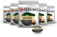 TASSIMO Kaffee Kapseln Jacobs Espresso Classico T Discs 5x16 Getr&auml;nke Kaffeekapseln,