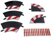 Carrera&reg; Autorennbahn Innenrandstreifen f&uuml;r Kurve 1/60&deg; (3), Endst&uuml;cke (2