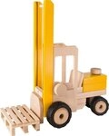 goki Spielzeug-Gabelstapler Gabelstapler, (1-tlg), mit echter Gummibereifung