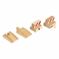 BRIO&reg; Spielzeugeisenbahn-Erweiterung Rampen und Prell-Block 4-tlg.