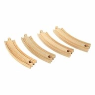 BRIO&reg; Schienenerweiterungs-Set Lange Gebogene Gleise 4-tlg.