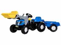 rolly toys® Tretfahrzeug NH T7040, Traktor mit Trailer und Lader