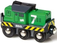BRIO&reg; Spielzeug-Eisenbahn BRIO&reg; WORLD, Batterie Frachtlok, mit Lichtfunktion, Made