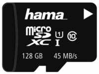 Hama microSDXC 128GB Class 10 UHS-I 45MB/s, ohne Adapter/Mobile (114999)