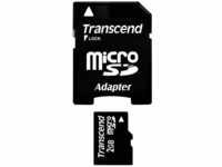 Transcend MicroSD Karte 2GB Class 2 inkl. SD-Adapter Speicherkarte (inkl....