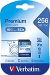 Verbatim Verbatim SDXC Karte 256GB Speicherkarte Premium UHS-I Class 10...