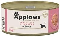Applaws Thunfischfilets & Garnelen 156 g - 24 St&uuml;ck, Nassfutter f&uuml;r: Katze