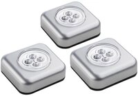 M&Uuml;LLER LICHT Nachtlicht M&uuml;ller-Licht 400136 Mobile Kleinleuchte 3er Set LED Silber
