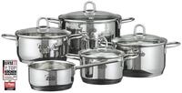 Elo Topf-Set Rubin, Edelstahl 18/10 (Set, 9-tlg., Bratentopf 20cm, Fleischtopf