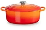 LE CREUSET Br&auml;ter Gusseisen-Br&auml;ter mit Deckel, Oval, Gusseisen, Oval, 4,68 kg,