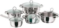 KING Topf-Set New Silver Line, Edelstahl (Set, 10-tlg., je 1 Kochtopf mit Deckel