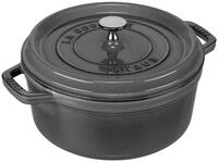 Staub Auflaufform La Cocotte 24cm rund Graphit-grau,Gusseisen, Gusseisen