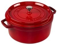 Staub Auflaufform La Cocotte 26cm rund, Kirsch-rot, Gusseisen, Gusseisen