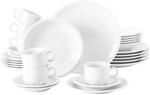 Geschirr-Set SELTMANN WEIDEN "Kombiservice Compact Wei&szlig; 30er Set wei&szlig;", wei&szlig;, 30,
