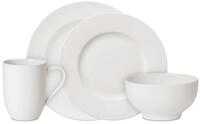 Villeroy & Boch Geschirr-Set For Me Wei&szlig;, Porzellan, 16-tlg.