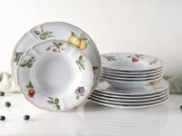 CreaTable Tafelservice Teller Set, Geschirr-Set Flora Orchard (12-tlg), 6...