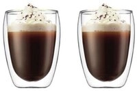 Bodum Cappuccinotasse Cappuccinoglas 0,35 l 2 St&uuml;ck Pavina, 2-tlg.,...