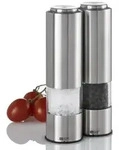 AdHoc Salz-/Pfefferm&uuml;hle Set aus 2 Gew&uuml;rzm&uuml;hlen PEPMATIK elektrisch, (2...