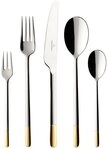 Villeroy & Boch Besteck-Set Tafelbesteck-Set 30-tlg. Ella Edelstahl teilvergoldet,