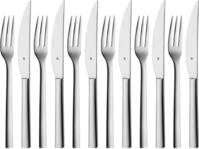 WMF Steakbesteck Nuova (12-tlg), 6 Personen, Cromargan&reg; Edelstahl Rostfrei 18/10,