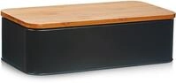 Zeller Present Brotkasten Bamboo, Bambus, Metall, (1-tlg), L&auml;nge ca. 42,5 cm