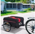 HOMCOM Fahrradlastenanh&auml;nger Lastenanh&auml;nger mit Kupplung, Transportwagen bis...