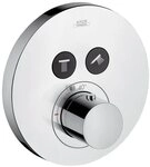 hansgrohe Unterputzarmatur Axor ShowerSelect Thermostat rund f&uuml;r 2 Verbraucher