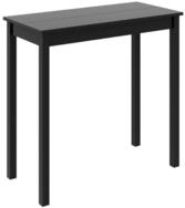 vidaXL Esstisch, Bartisch MDF Schwarz 115&times;55&times;107 cm