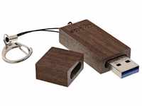 Inline Woodstick USB 3.0 Speicherstick, Walnuss, 16GB, holz USB-Stick...