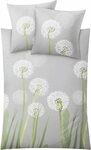 Kleine Wolke Bettw&auml;sche Belfiore, Mako-Satin, 2 teilig, mit Pusteblumen