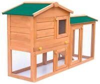 vidaXL Kleintierstall, Kaninchenstall Gro&szlig; Holz