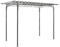 vidaXL Pergola Stahl Pavillon Gartenlaube Gartenhaus Laube Gartenhaus, BxTxH:
