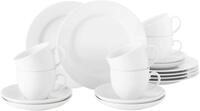 Seltmann Weiden Kaffeeservice Geschirr-Set, Service Rondo (18-tlg), 6 Personen,