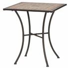 Siena Garden Gartentisch Prato Tisch 64x64x71cm Gestell Stahl matt-schwarz,