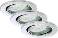 Briloner Leuchten Einbauleuchte Briloner LED-Einbauleuchten GU10 Set 3 flg 3 x...