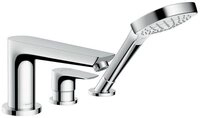 hansgrohe Wannenarmatur Talis E 3-Loch Einhebel-Wannenrandmischer f&uuml;r Secuflex...