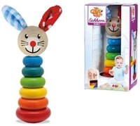 Simba Dickie Steckspielzeug Eichhorn Holzspielzeug Baby Steckfigur Hasenmotiv 6 Ringe